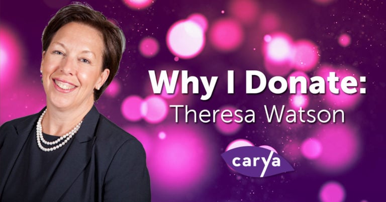 Why I Donate Theresa Watson